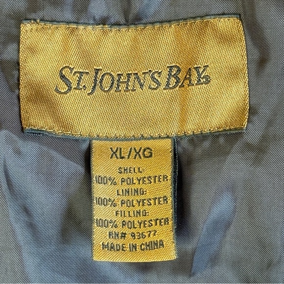 St. John's Bay Men’s Puffer Vest. 4 Pocket Zip Front. Orange Size XL #1524 - Picture 7 of 7